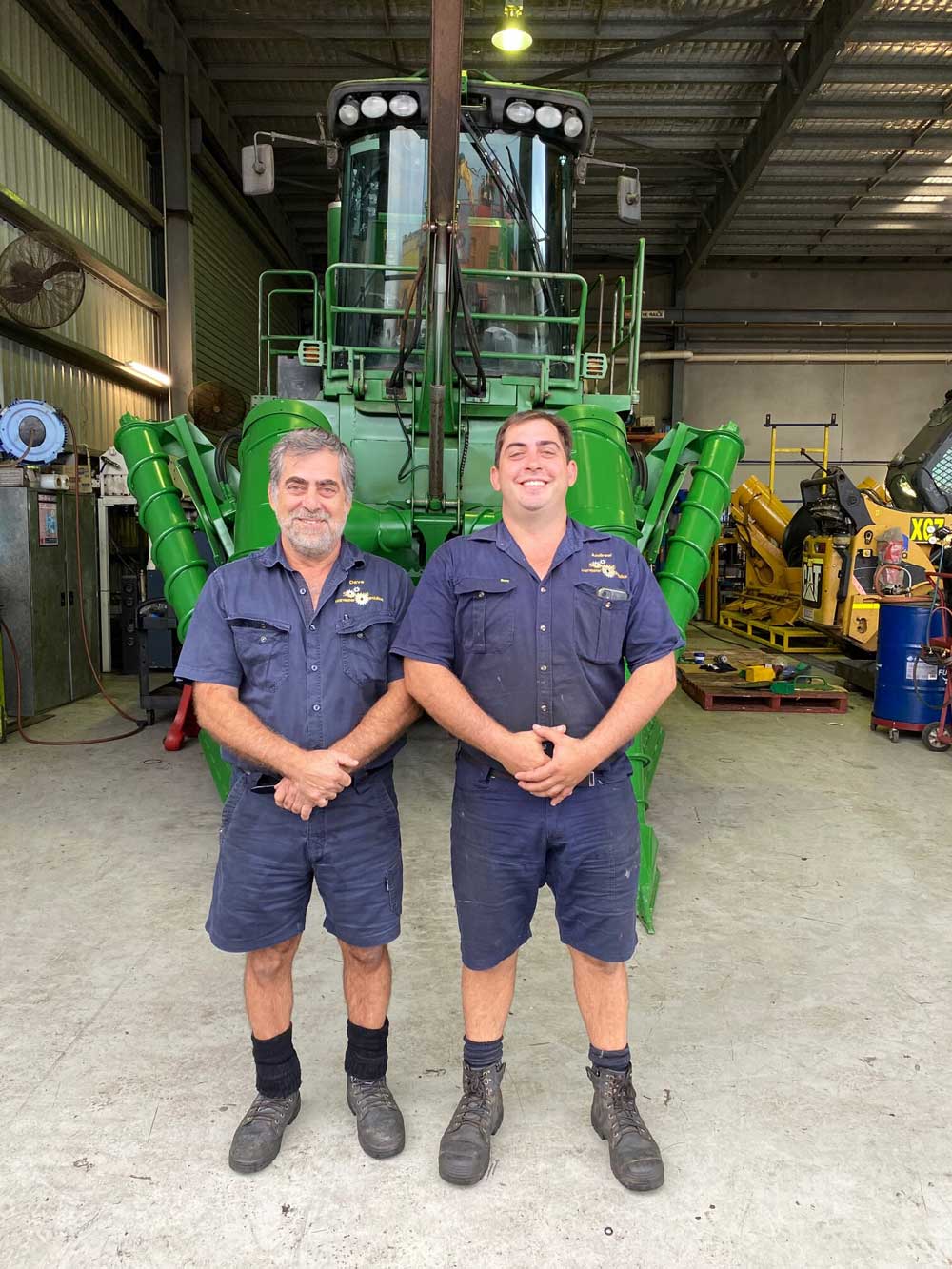 D & A in Front of Truck — Hydraulic Repairs in Paget, QLD