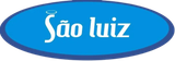 Logotipo São Luiz, oval azul com texto branco.