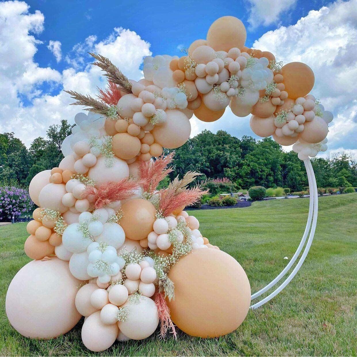 Organic arch in a field