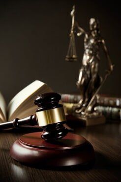 DUI Defense — Law Concept With Gavel and Themis in Background in York, PA