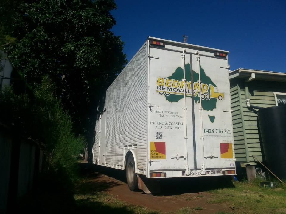 Back Of Bedford Removals Truck — Removalist in Toowoomba, QLD