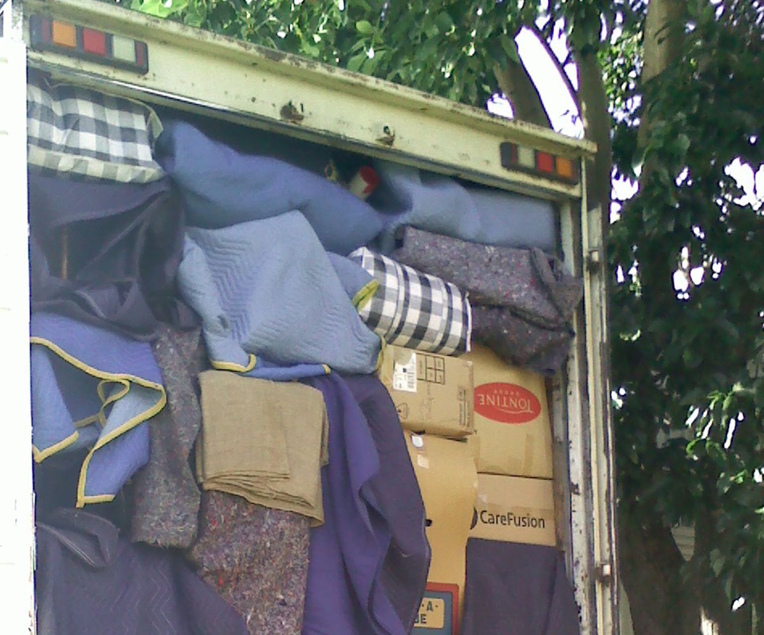 Truck Full Of Moving Boxes And Furniture — Removalist in Toowoomba, QLD