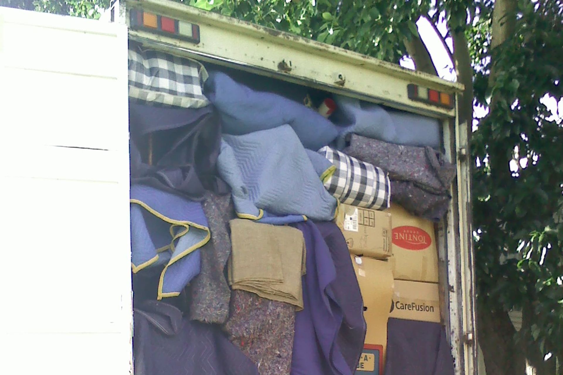 Truck Loaded With Boxes — Removalist in Toowoomba, QLD