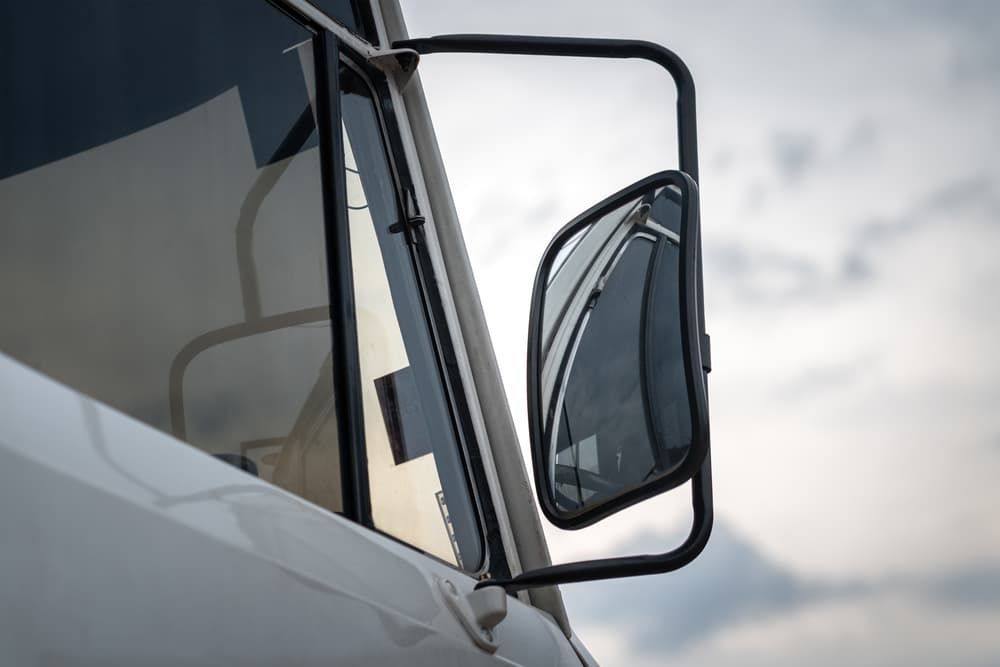 A close up of a side view mirror on a truck. — Petrena Windscreens In Jondaryan, QLD