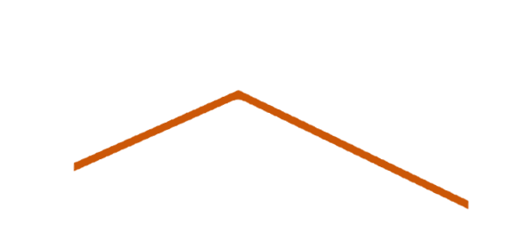 Orange angled line.