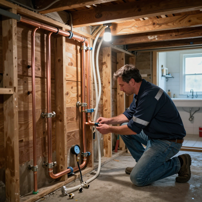 White wall-mounted water heater with a silver vent and control knob, shown against a light gray wall.
