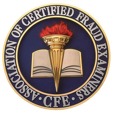 The logo for the association of certified fraud examiners
