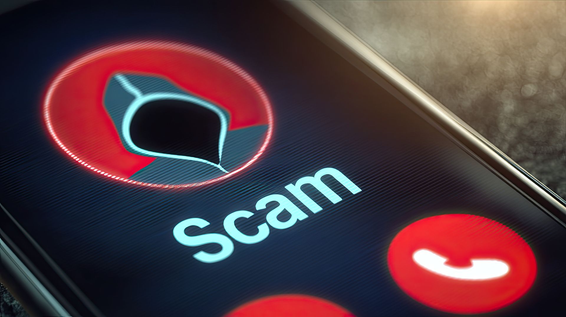 Smartphone screen displaying incoming call labeled 