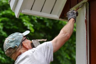 Professional house painting services in a residential property in Townsville QLD - job being carried out by the expert house painters.