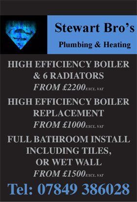 Central heating services - Auchterarder - Stewart Bros Ltd - Flyers
