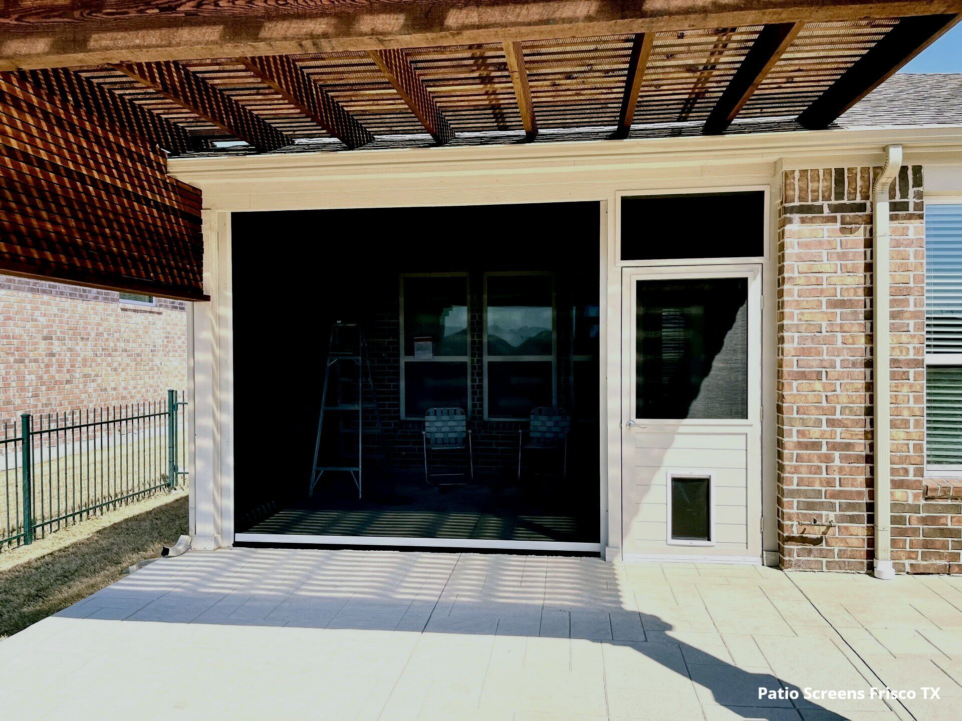 Electric Patio Shade Deck View in Frisco TX
