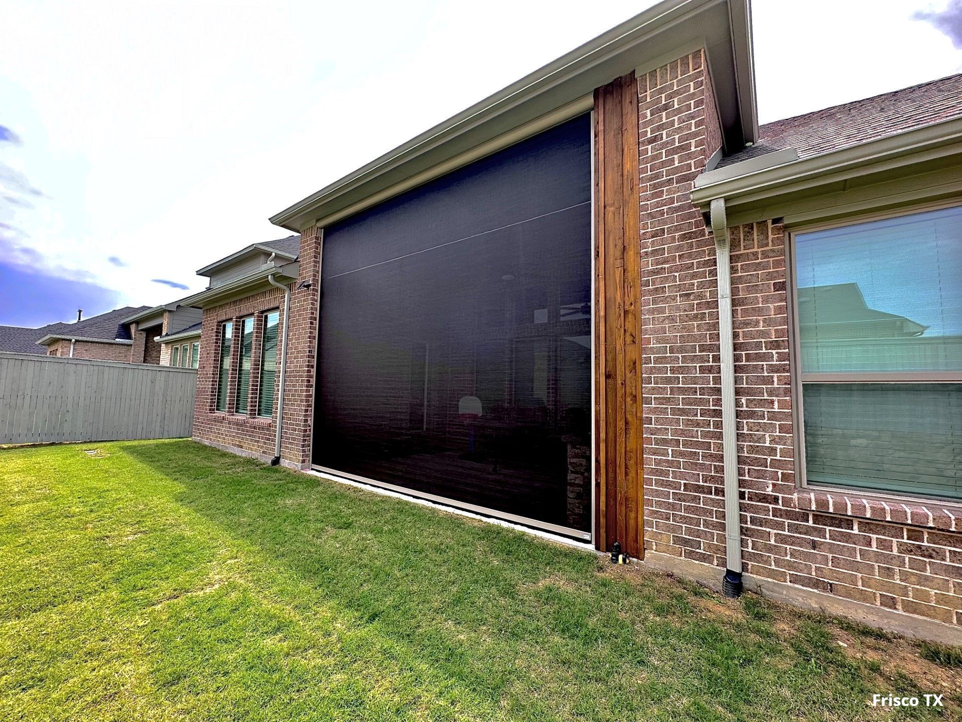 Motorized shdae sunset retreat in Frisco Tx