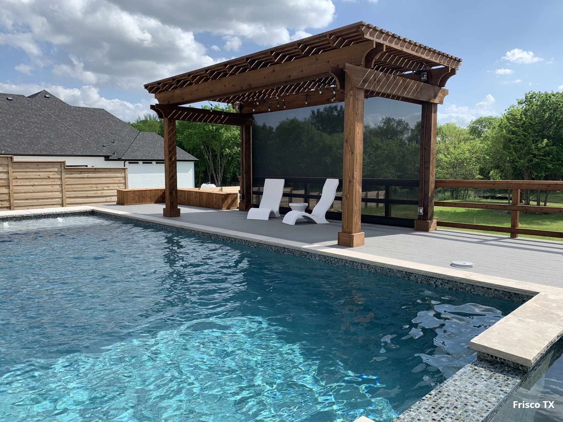 Automatic Patio Screens Poolside in Fisco TX