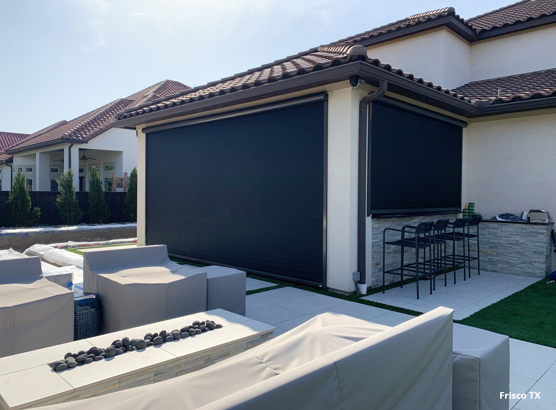 smart patio shades in Frisco TX