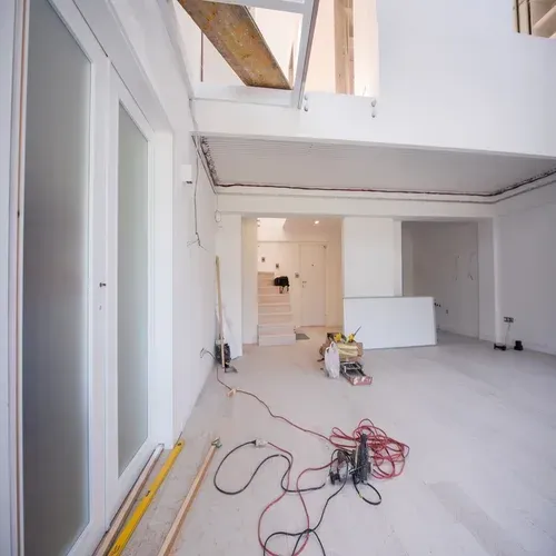This home has undergone a complete remodelling, the room was completed using a level 5 finishing technique for the most top quality drywall service