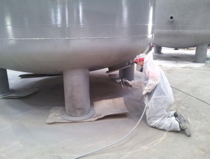 sabbiatura a secco serbatoi