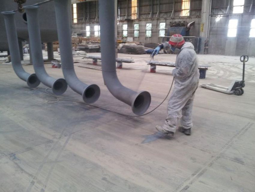 sabbiatura a secco serbatoi