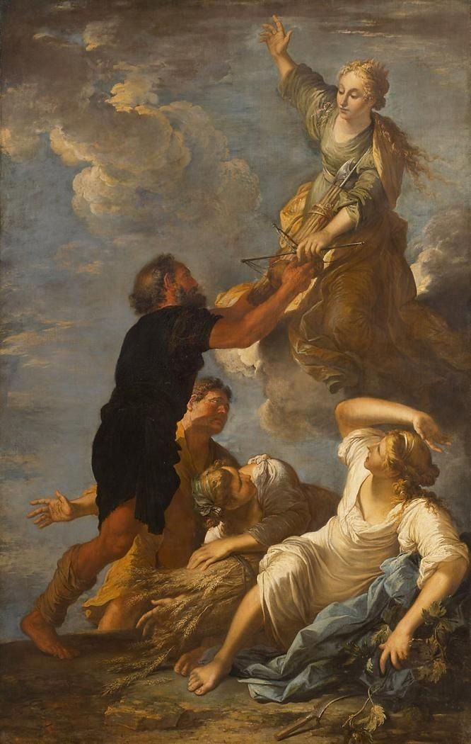 Astraea Leaves The Earth (1665) by Salvatore Rosa