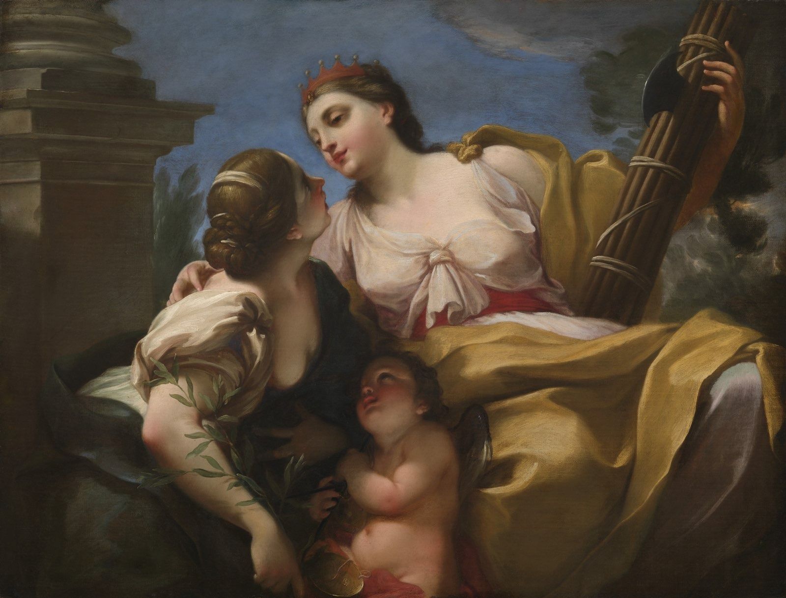 Justice and Peace Embracing (1700) by Antonio Balestra