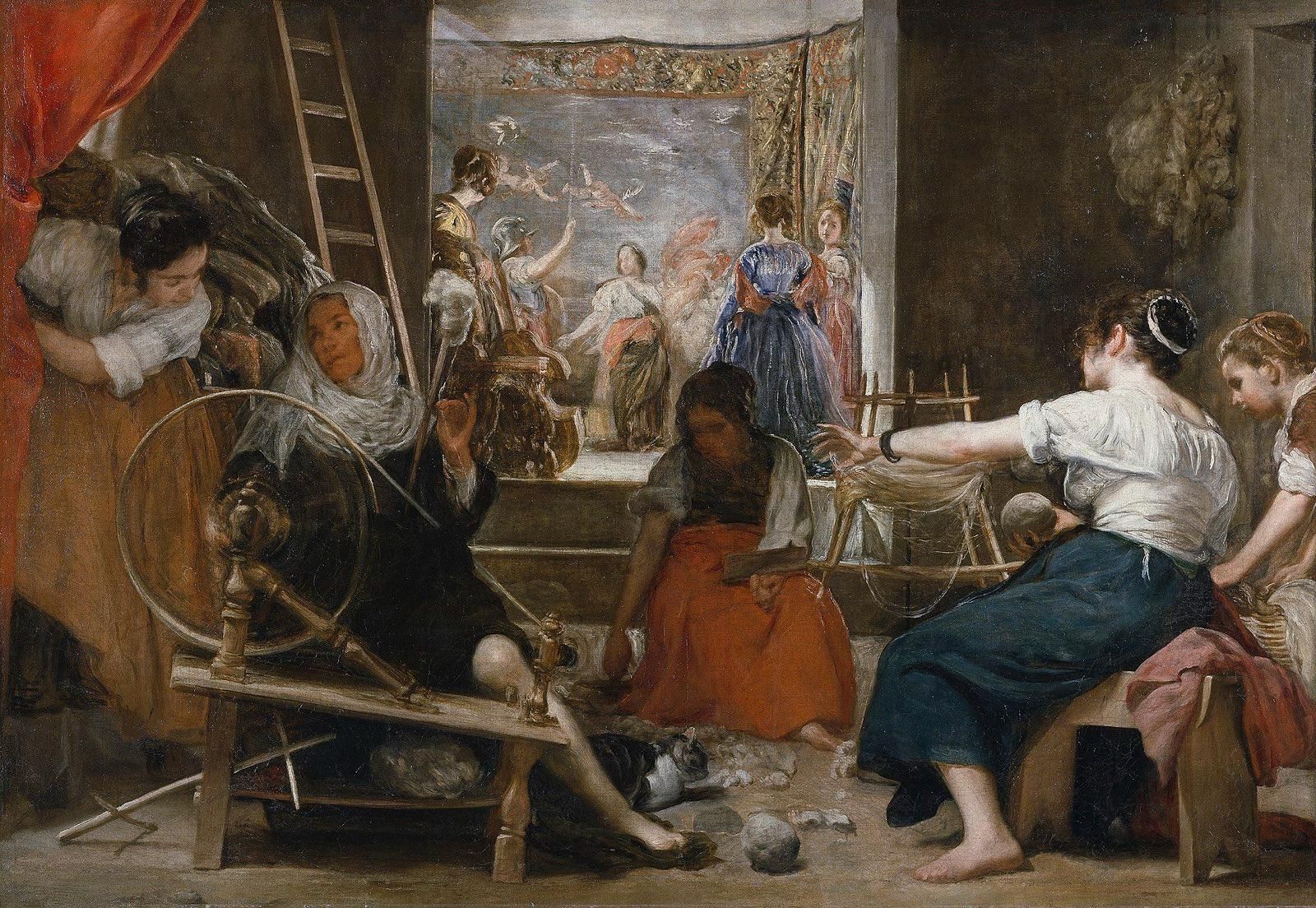 Las Hilanderas (1657) by Diego Velasquez