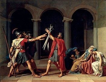 Oath of the Horatii (1784-1785) by Jacques-Louis David