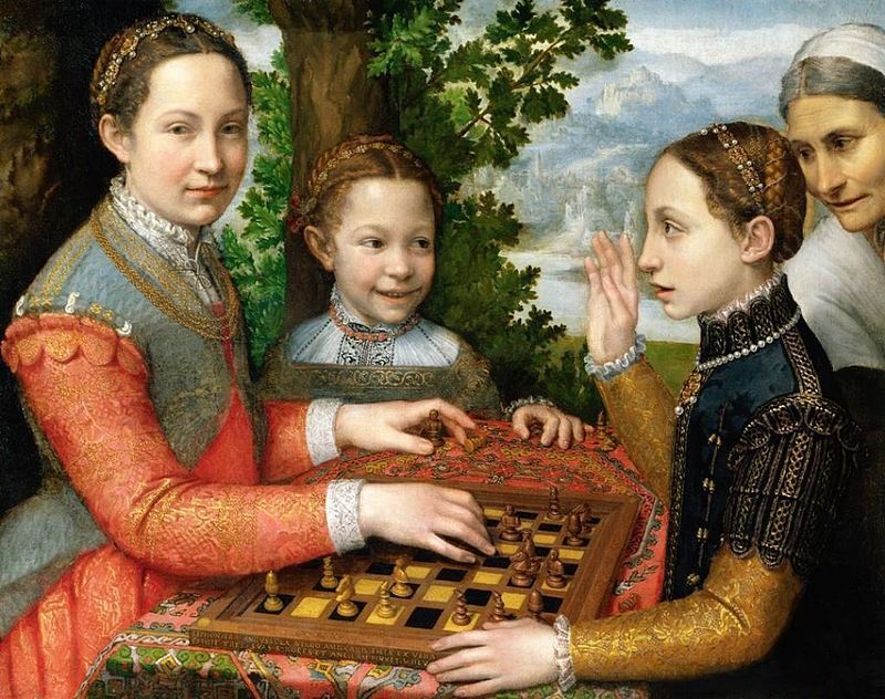 The Chess Game (1555) by Sofonisba Anguissola