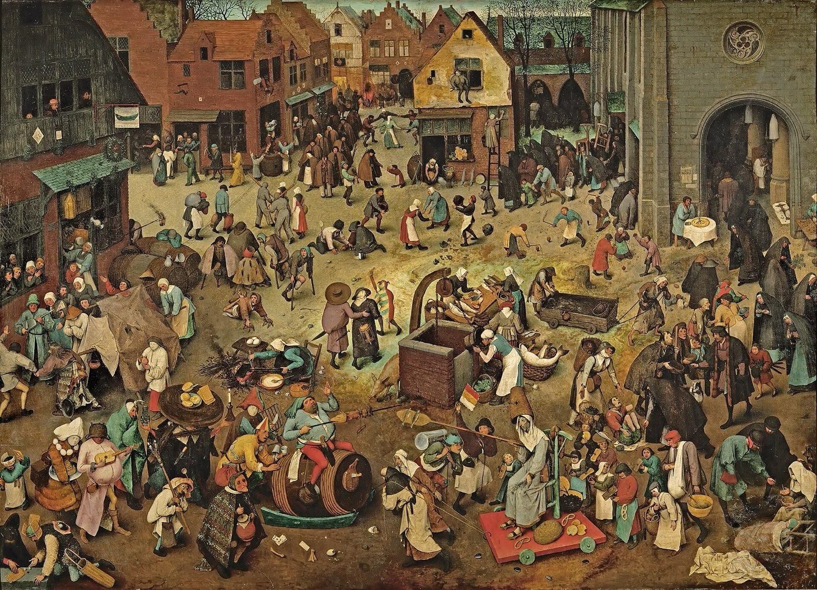 The Fight Between Carnival and Lent (1559) by Pieter Bruegel the Elder