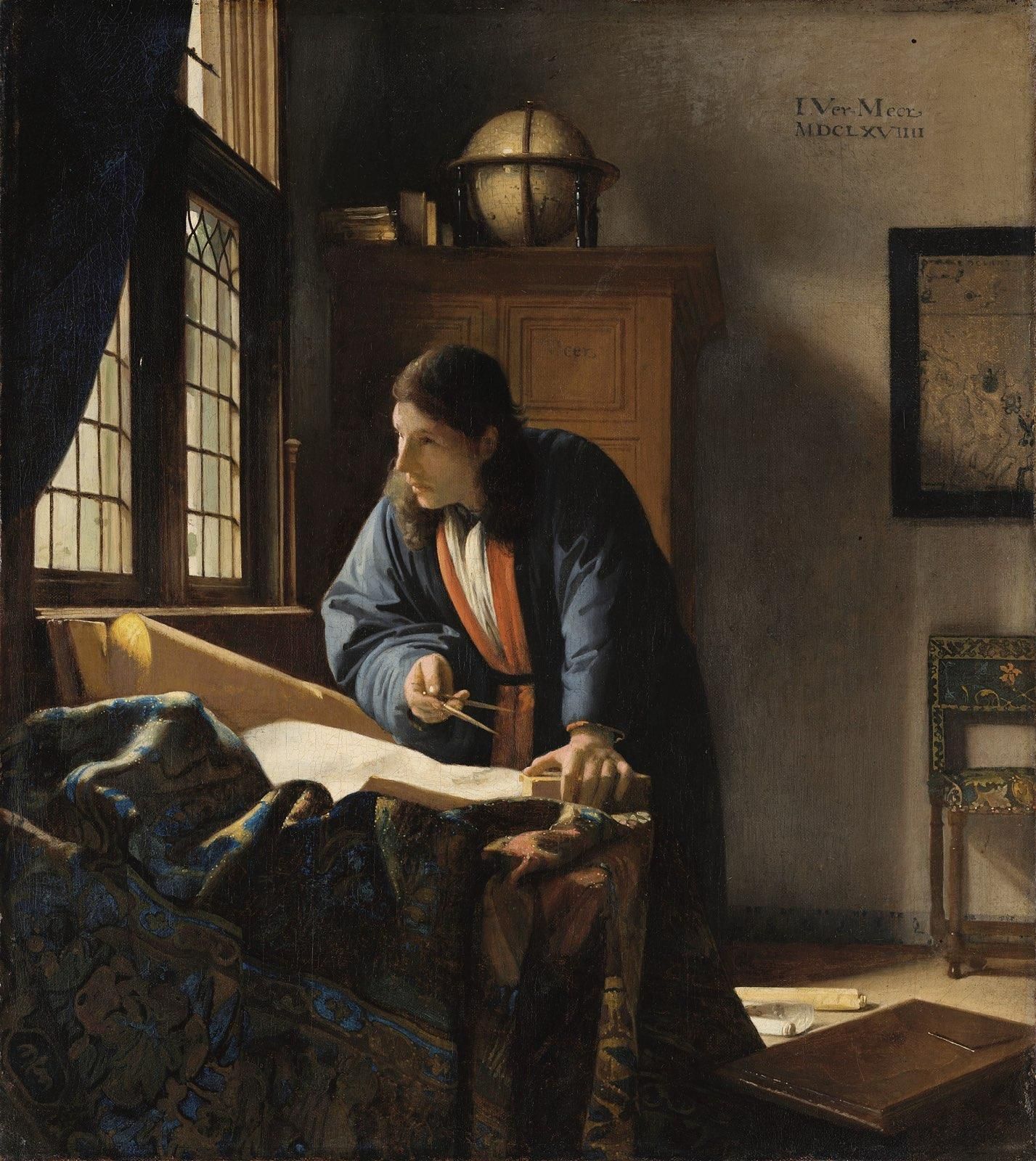 The Geographer (1668-1669) by Johannes Vermeer