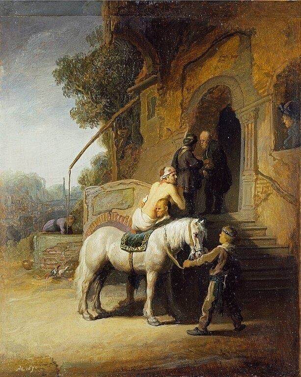 The Good Samaritan (1633) by Rembrandt