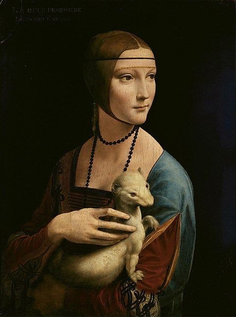 The Lady with an Ermine (1489-1491) by Leonardo Da Vinci