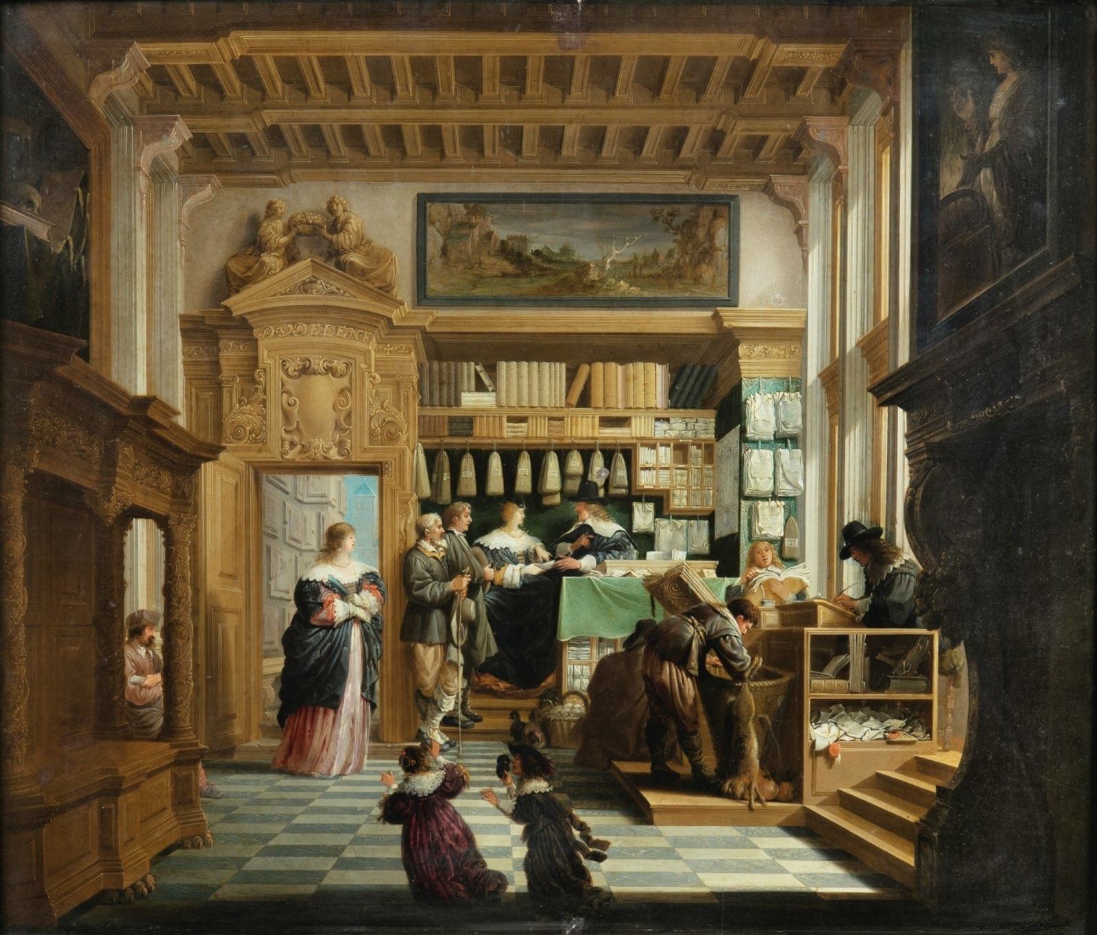 The Lawyer’s Cabinet (1643) by Dirck Van Delen