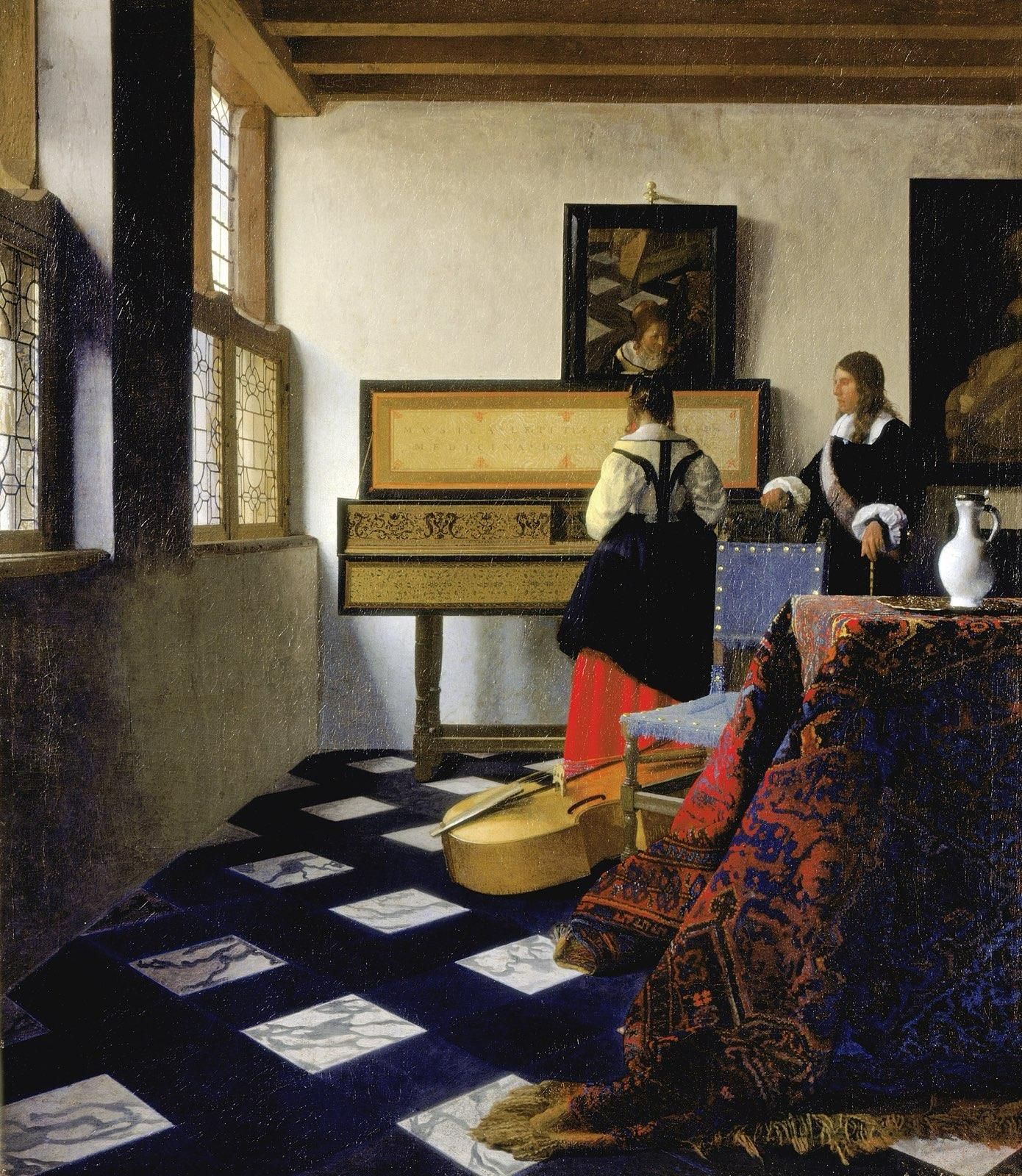 “The Music Lesson” (1662–1665) by Johannes Vermeer