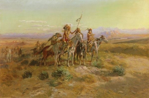 The Scouts (1902) by Charles Marion Russell