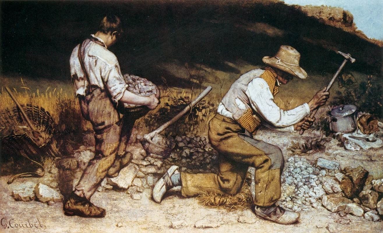 The Stone Breakers (1849) by Gustave Coubert