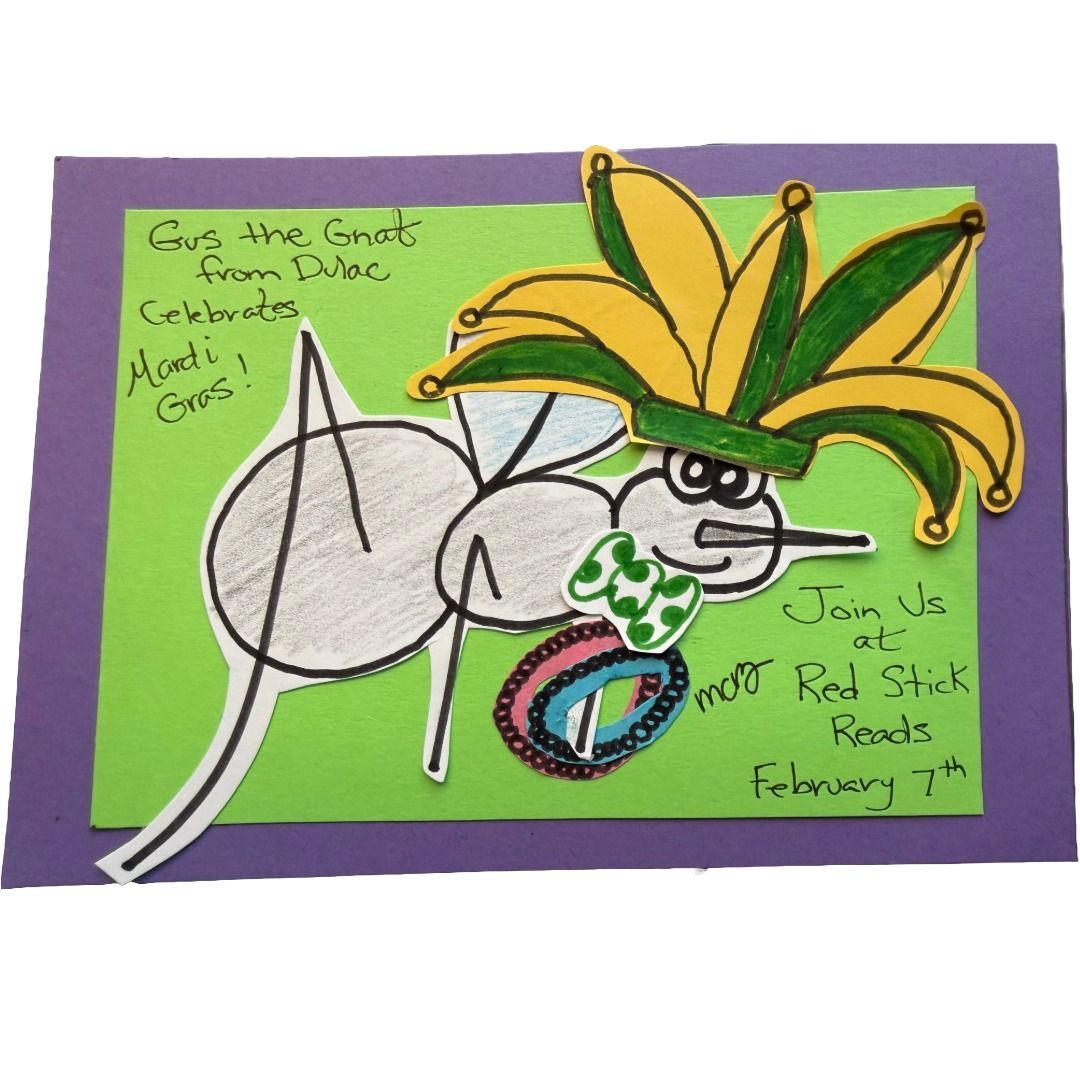 Gus the Gnat from Dulac Goes to the Mardi Gras - book by Dr. Michelle Clare Benoit 2026