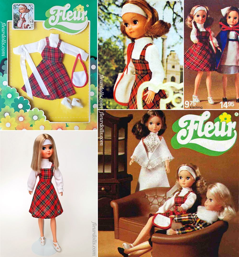 Fleur doll fashion shopping 1201 outfit 1978 NRFB red dress