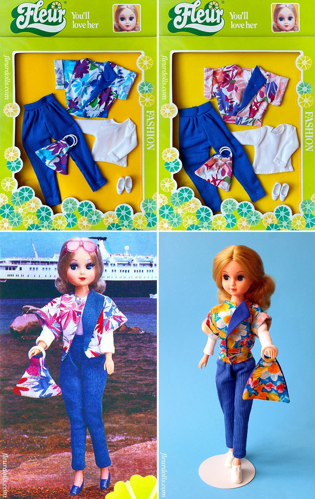 Fleur Flower Design fashion outfit 1286 Otto Simon doll