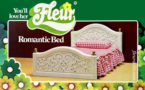 Fleur doll romantic bed in box by Otto Simon.