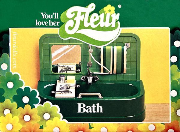 Box for Fleur doll green bathtub by Otto Simon.