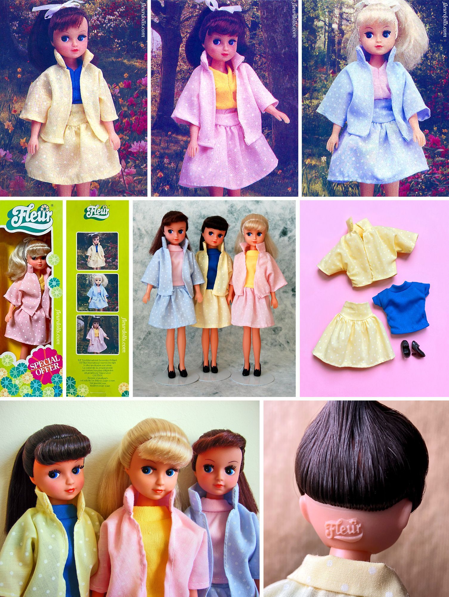 Polka Dot Special Offer Fleur Otto Simon 1986 yellow blue pink fashion doll