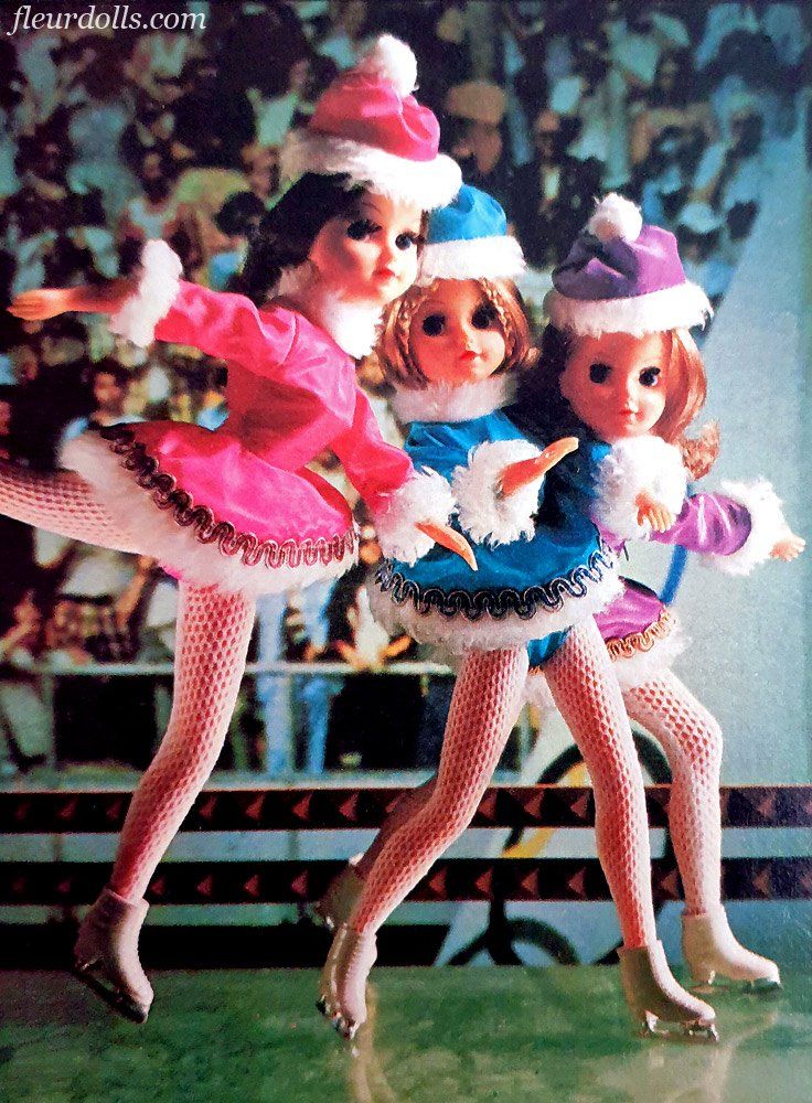 Skatestar Fleur doll blue pink purple promo