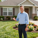 Happy customer portrait