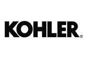 The kohler logo is black and white on a white background.