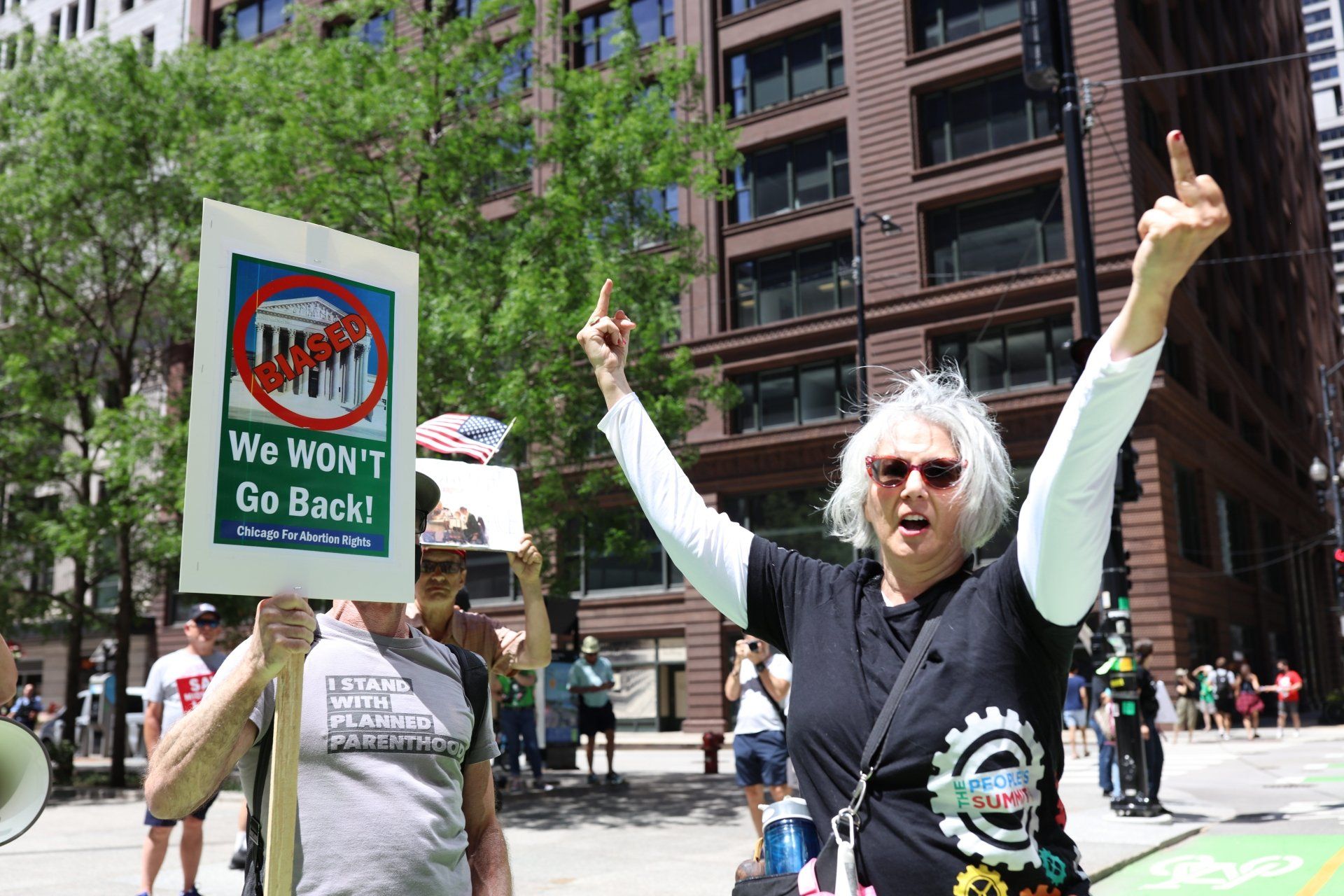 Pro Roe v. Wade protest in Chicago Pro Roe v. Wade protest in Chicago