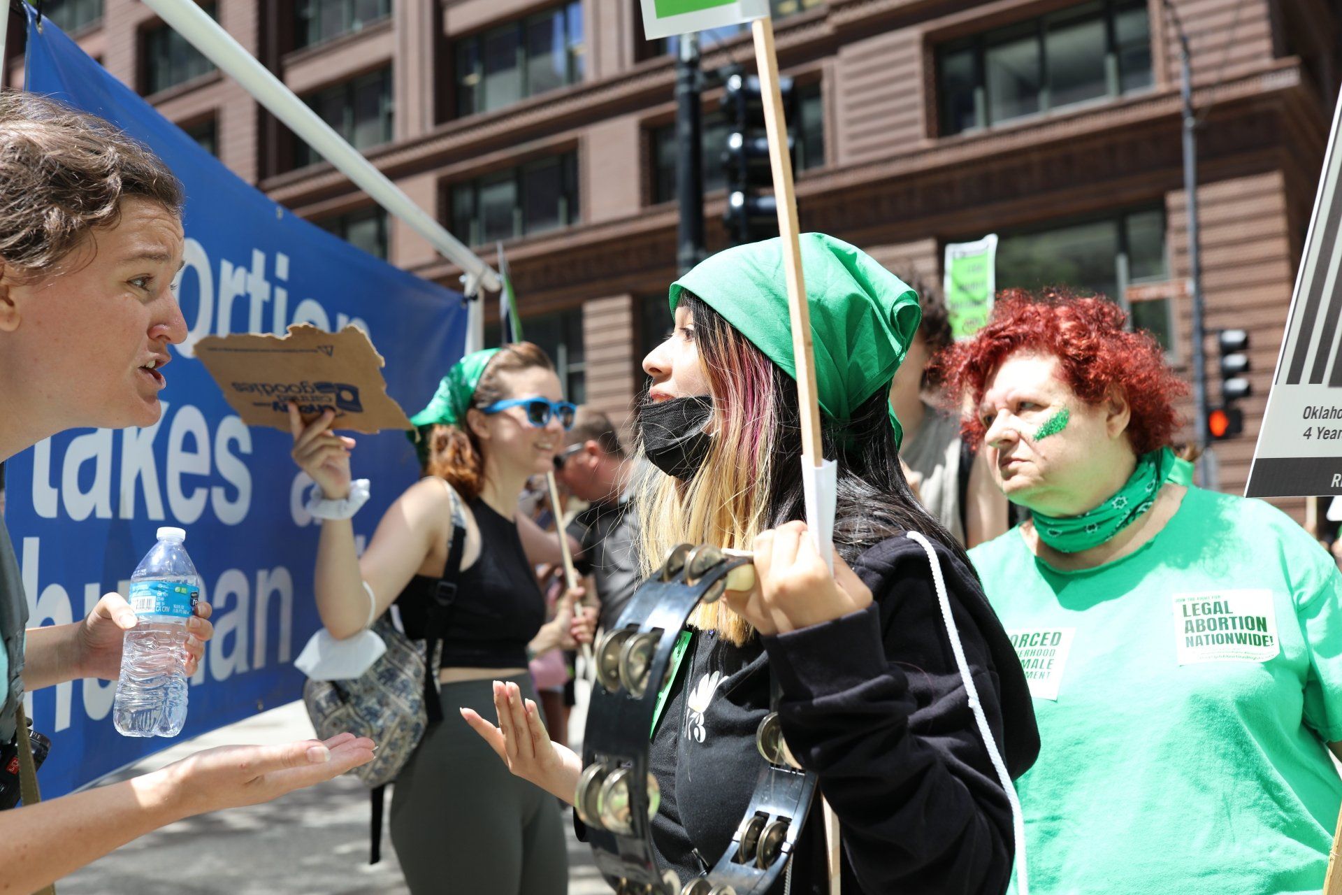 Pro Roe v. Wade protest in Chicago Pro Roe v. Wade protest in Chicago