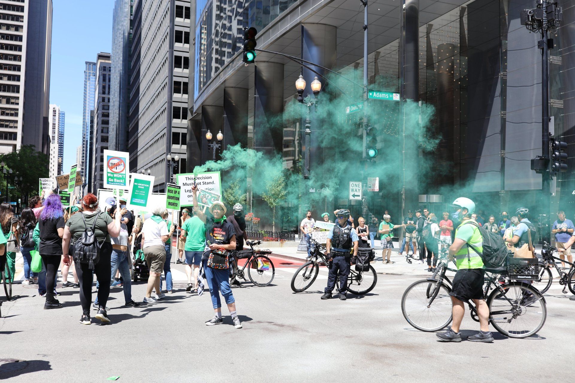 Pro Roe v. Wade protest in Chicago Pro Roe v. Wade protest in Chicago