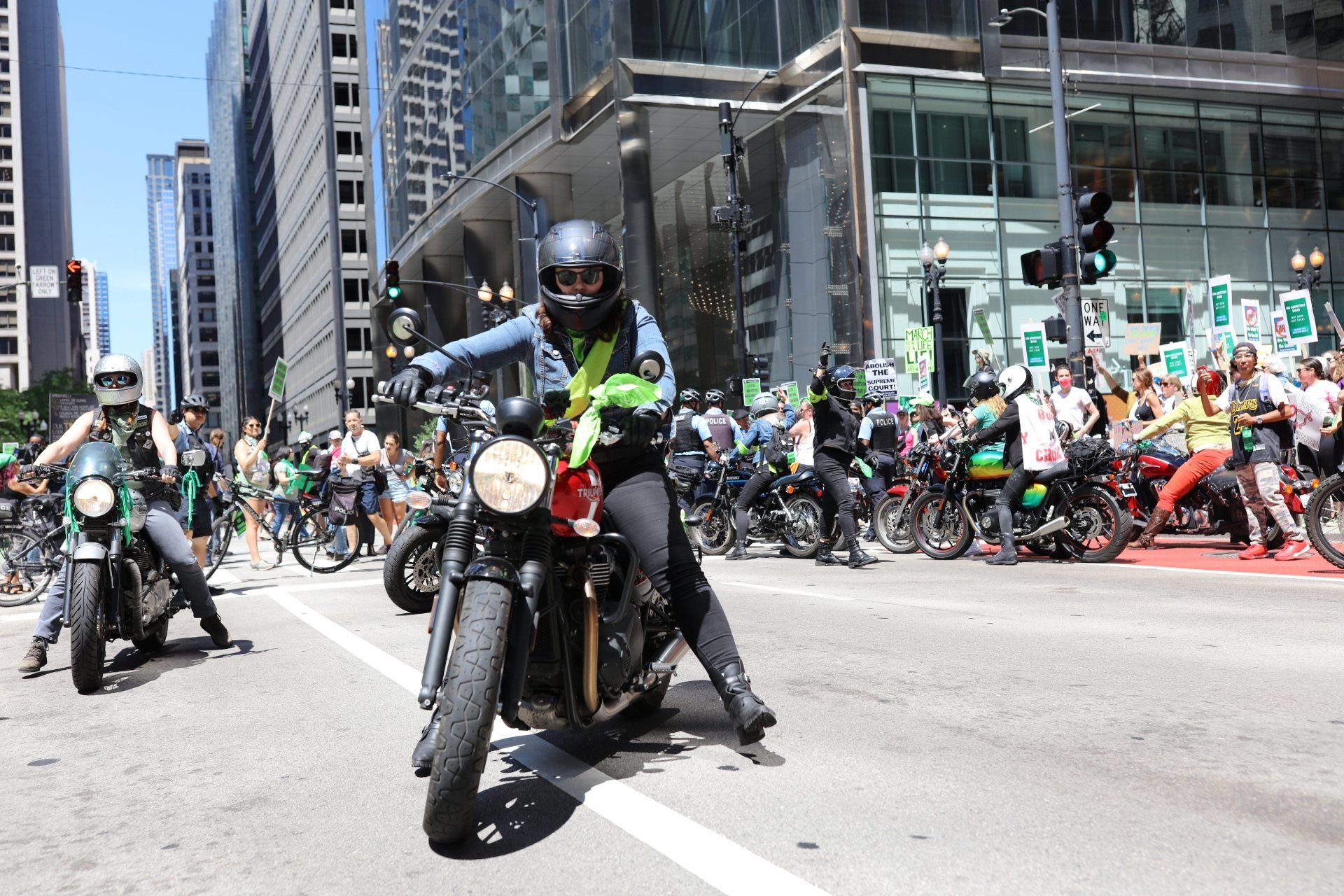 Pro Roe v. Wade protest in Chicago Pro Roe v. Wade protest in Chicago