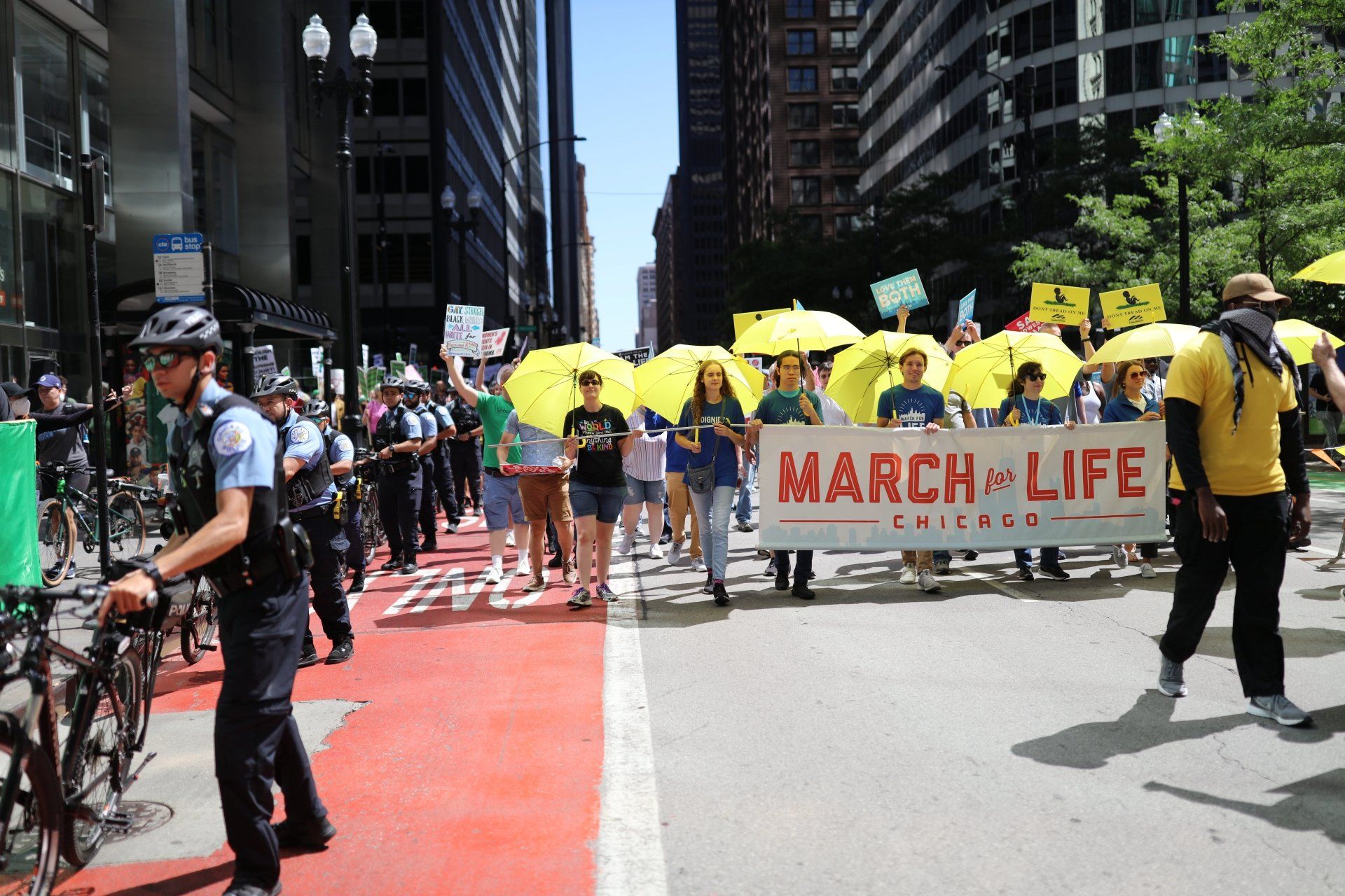 Pro Roe v. Wade protest in Chicago Pro Roe v. Wade protest in Chicago