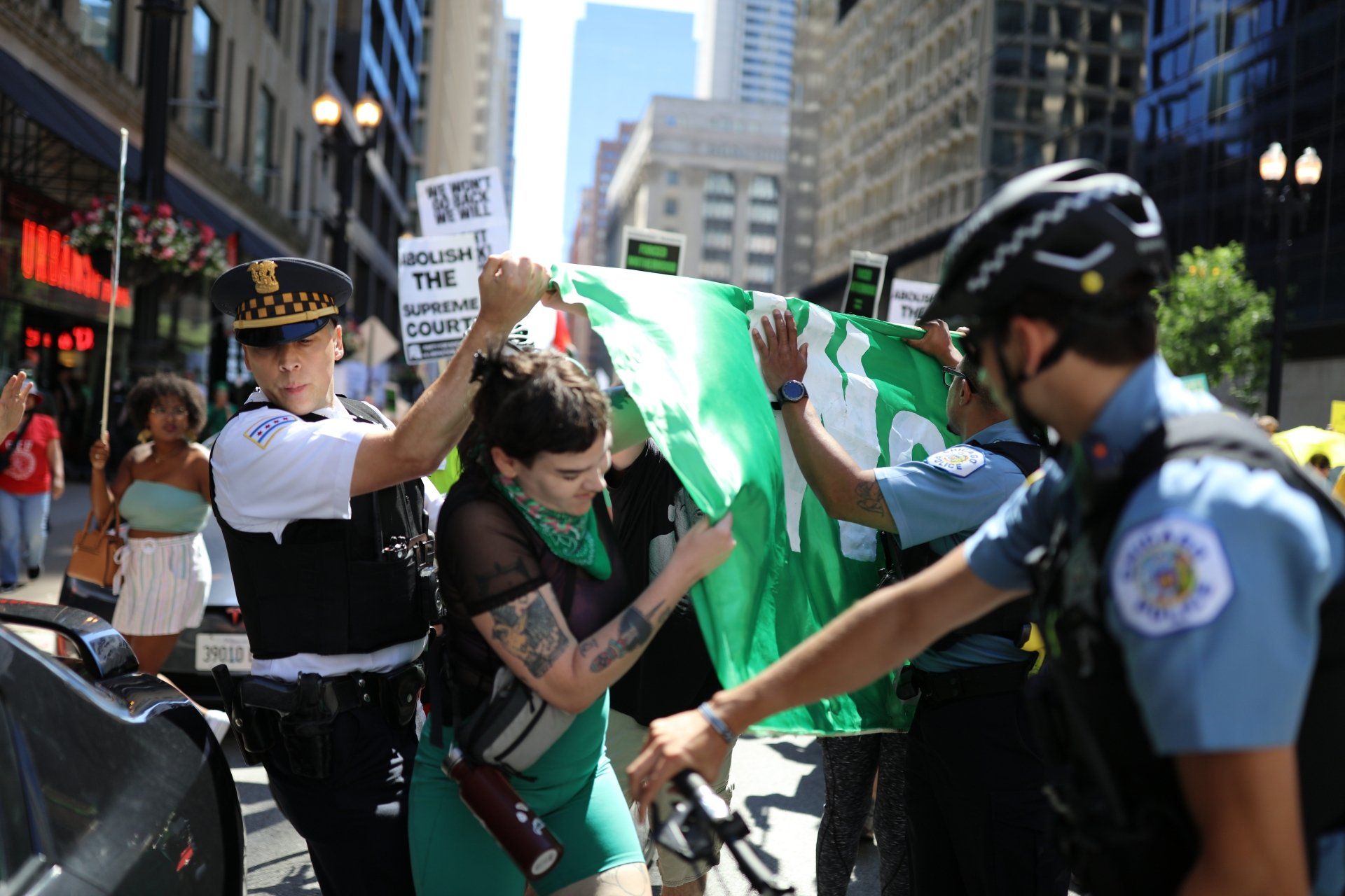Pro Roe v. Wade protest in Chicago Pro Roe v. Wade protest in Chicago