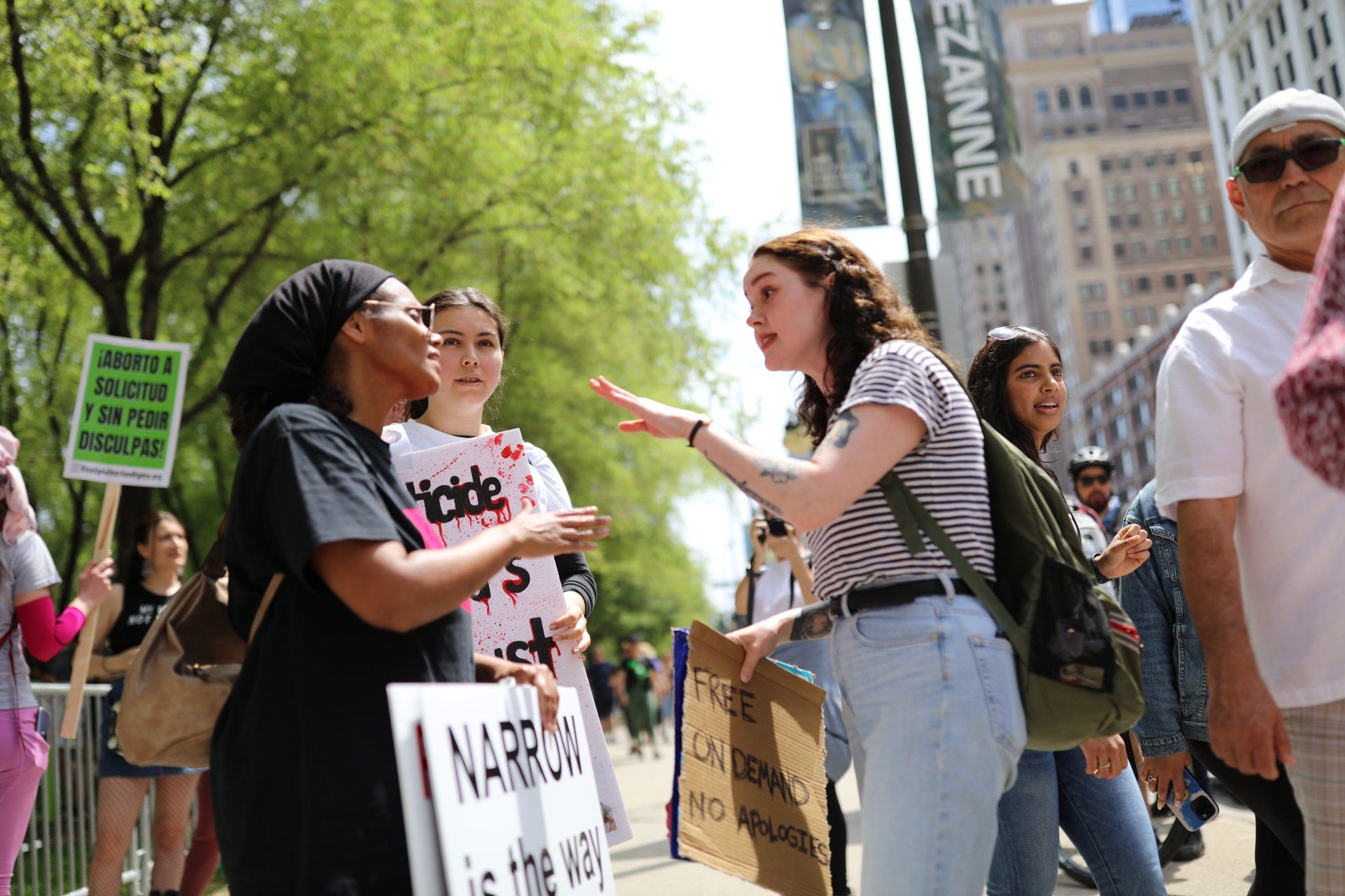 Pro Roe v. Wade protest in Chicago Pro Roe v. Wade protest in Chicago